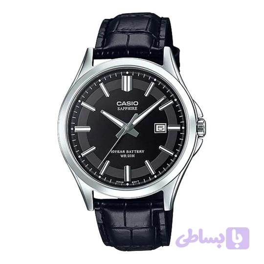 ساعت چرمی کاسیو مردانه مدل casio-MTS-100L-1A