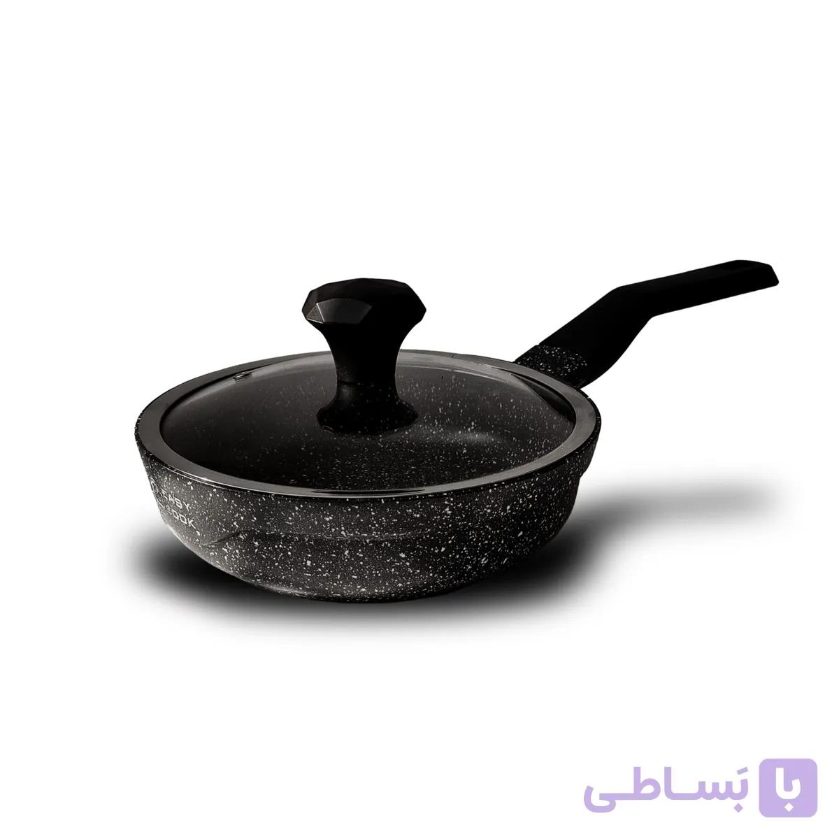 تابه چدن طرح گرانیت تک دسته سایز ۲۰برند ایزی کوک — تصویر 1