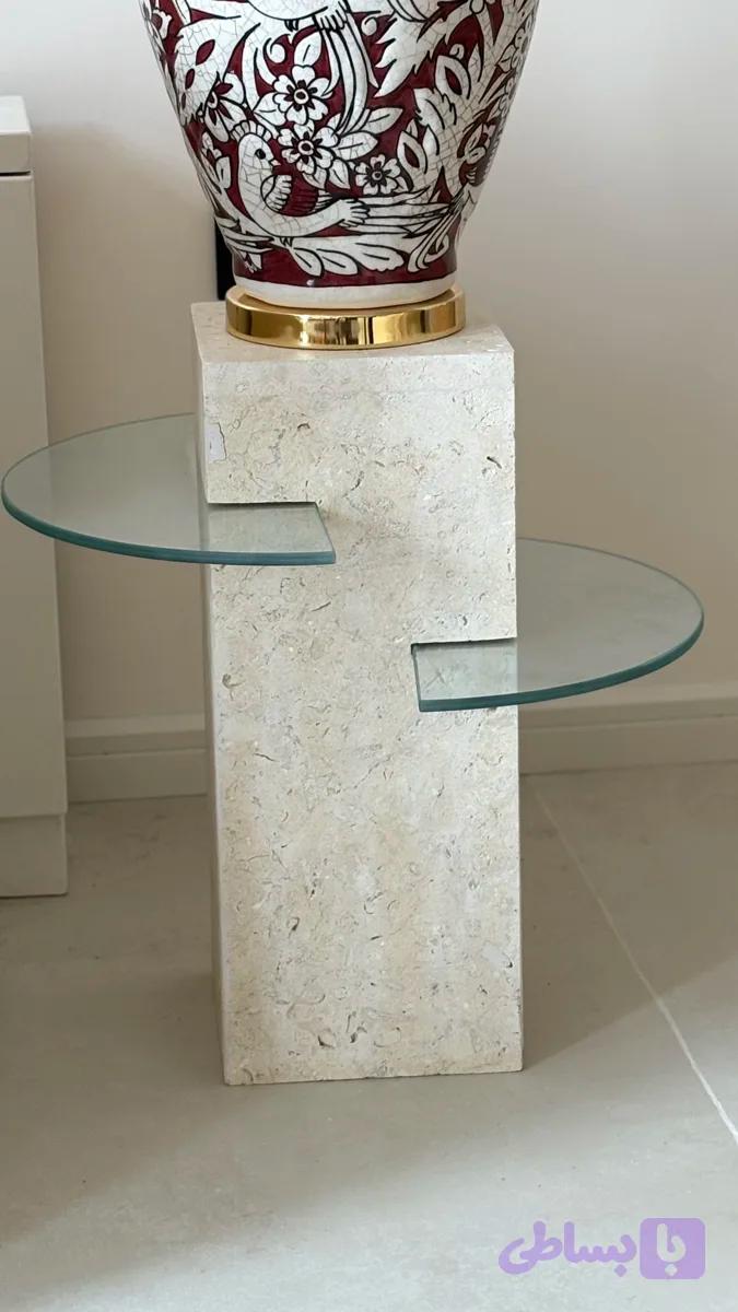 میز عسلی سنگی لانژین