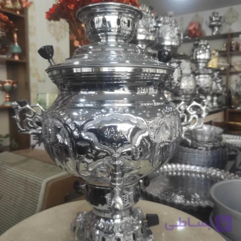سماور گازی مدل مهسان سماور برنجی