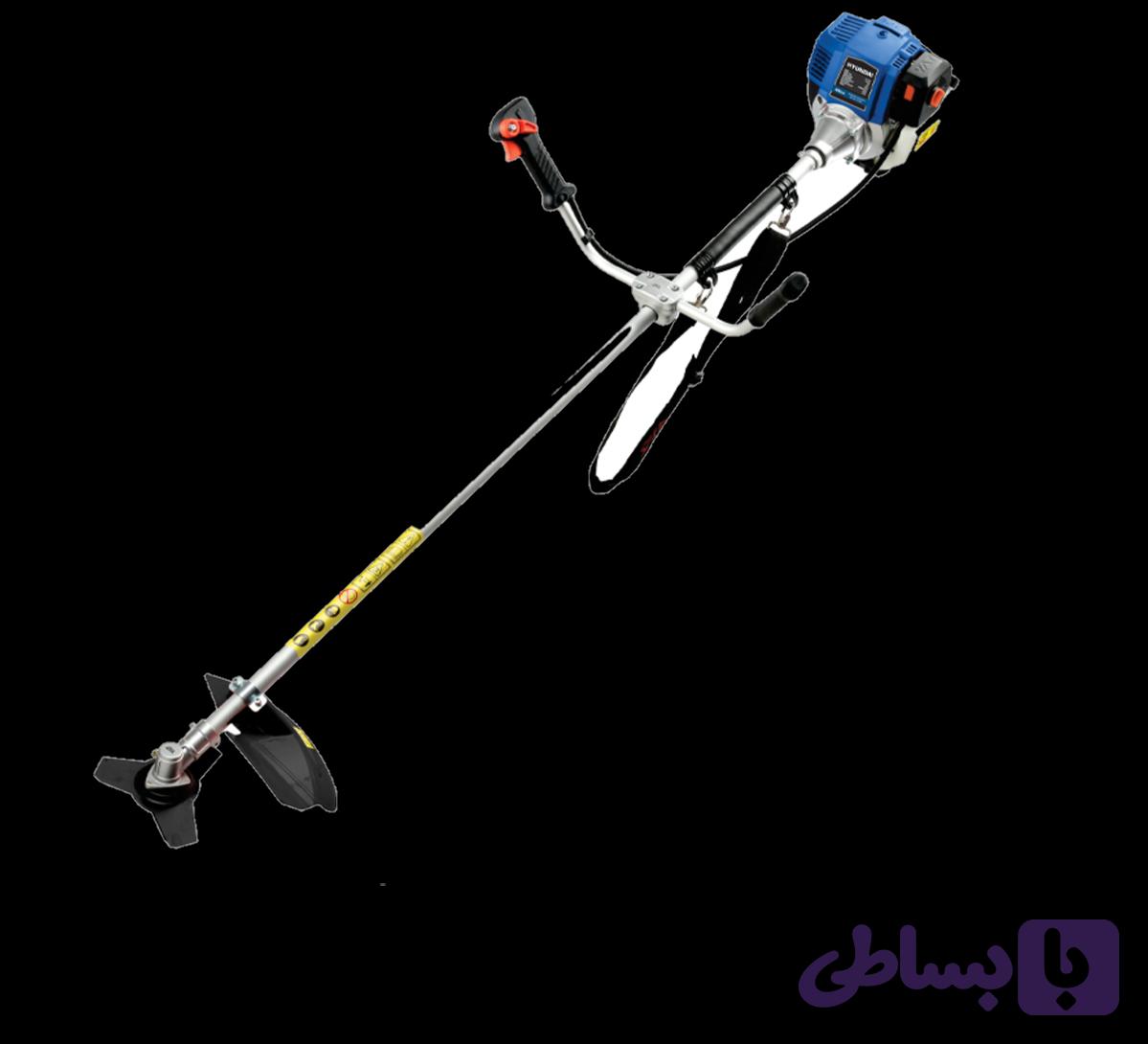 علف تراش دوشی هیوندای ۴۶ سی سی ۲ اسب ۴ زمانه HYUNDAI-HP-4151| علف زن موتوری بنزینی