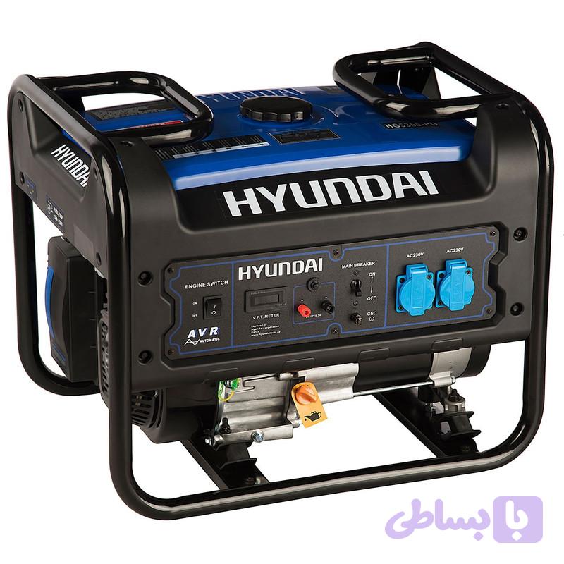 موتور برق هیوندای ۳ کیلووات بنزینی تکفاز هندلی HYUNDAI - HG5355-PG | موتوربرق بنزینی ۳۰۰۰ وات چهار زمانه تک فاز