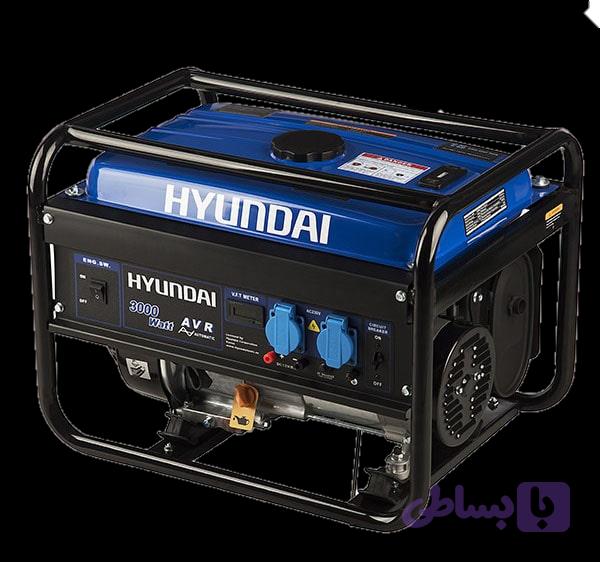 موتور برق هیوندای ۳ کیلووات بنزینی تکفاز هندلی HYUNDAI - HG5360-PG | موتوربرق بنزینی ۳۰۰۰ وات چهار زمانه تک فاز