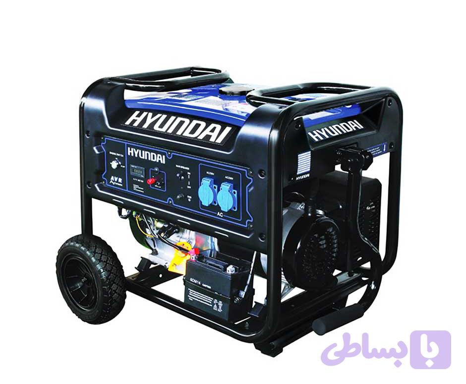 موتور برق هیوندای ۶ کیلووات بنزینی استارتی تکفاز HYUNDAI - HG8550-PG | موتوربرق بنزینی ۶۰۰۰ وات چهار زمانه تک فاز