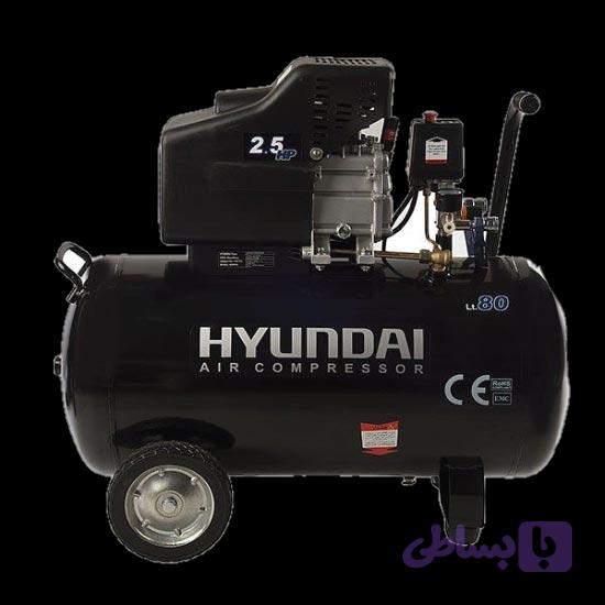کمپرسور باد هیوندای ۲۵ لیتری ۲.۵ اسب مدل HYUNDAI-AC-2425 | پمپ باد تکفاز