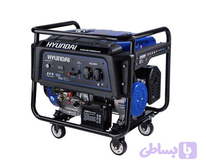 موتور برق هیوندای ۸.۵ کیلووات بنزینی استارتی تکفاز HYUNDAI - HG8525-PG | موتوربرق بنزینی ۸۵۰۰ وات چهار زمانه تک فاز