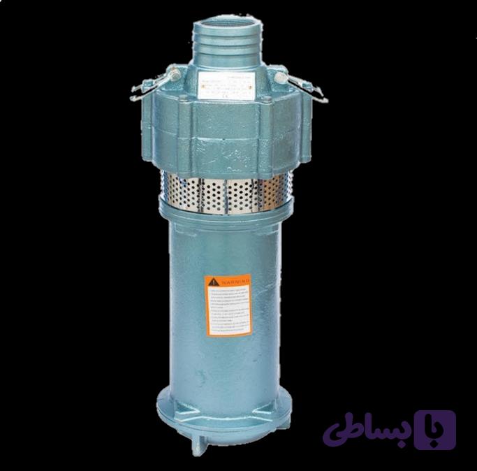شناور کفکش 30 متری 2 اینچ اسپینا 1/5 اسب تکفاز خروجی بالا مدل QD10-30/2-1.1 | کف کش کمرکش بدنه چدن تنه باریک دو اینچ