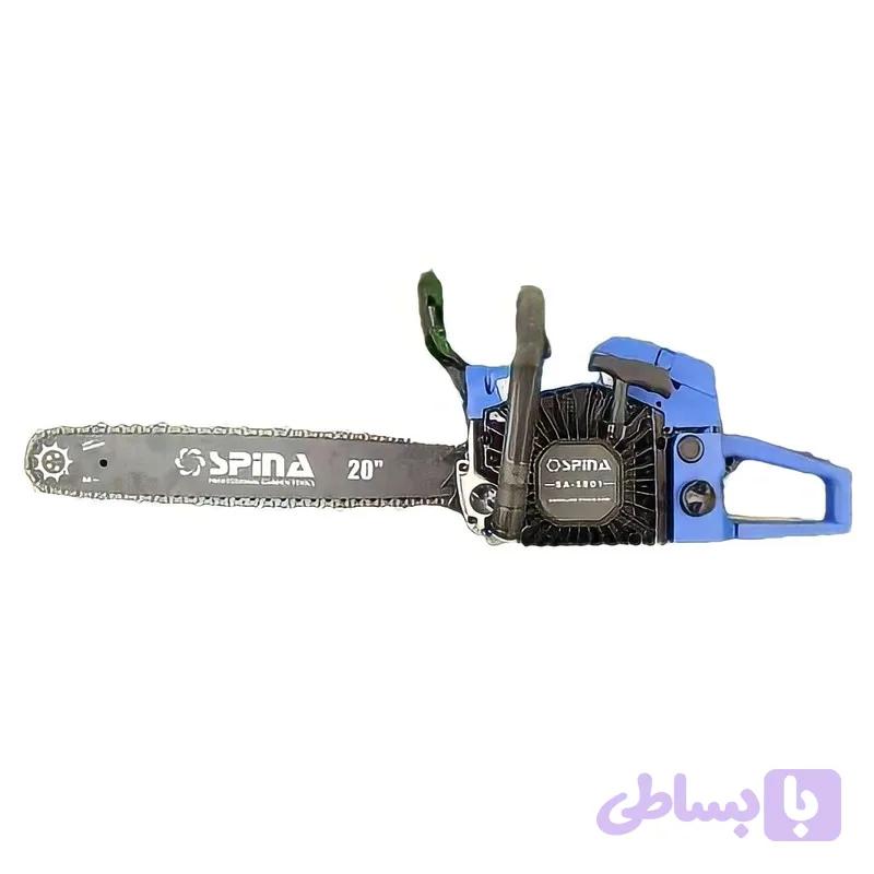 اره موتوری ۵۰ سانت 58 سی سی اسپینا پلاس Spina-W6208-20INCH | اره زنجیری بنزینی سبز رنگ