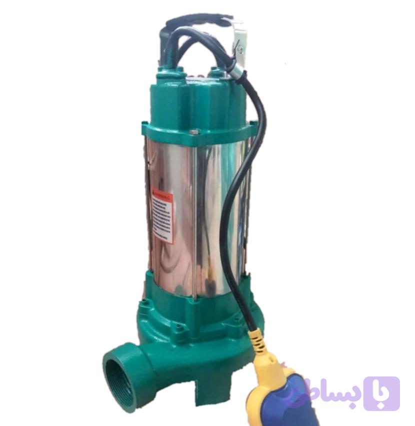 لجن کش ۱۸ متری ۲ اینچ خرد کن دار ۲/۵ اسب لوما آبدهی بالا فلوتر دار تنه استیل LOMA V1800DF | پمپ لجنکش کاتردار تک فاز