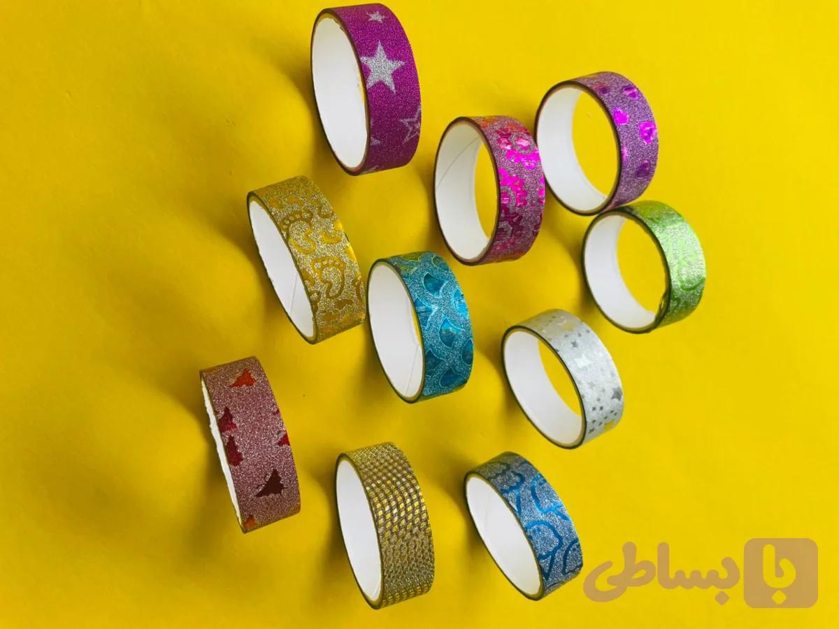 چسب نواری رنگی مدل واشی