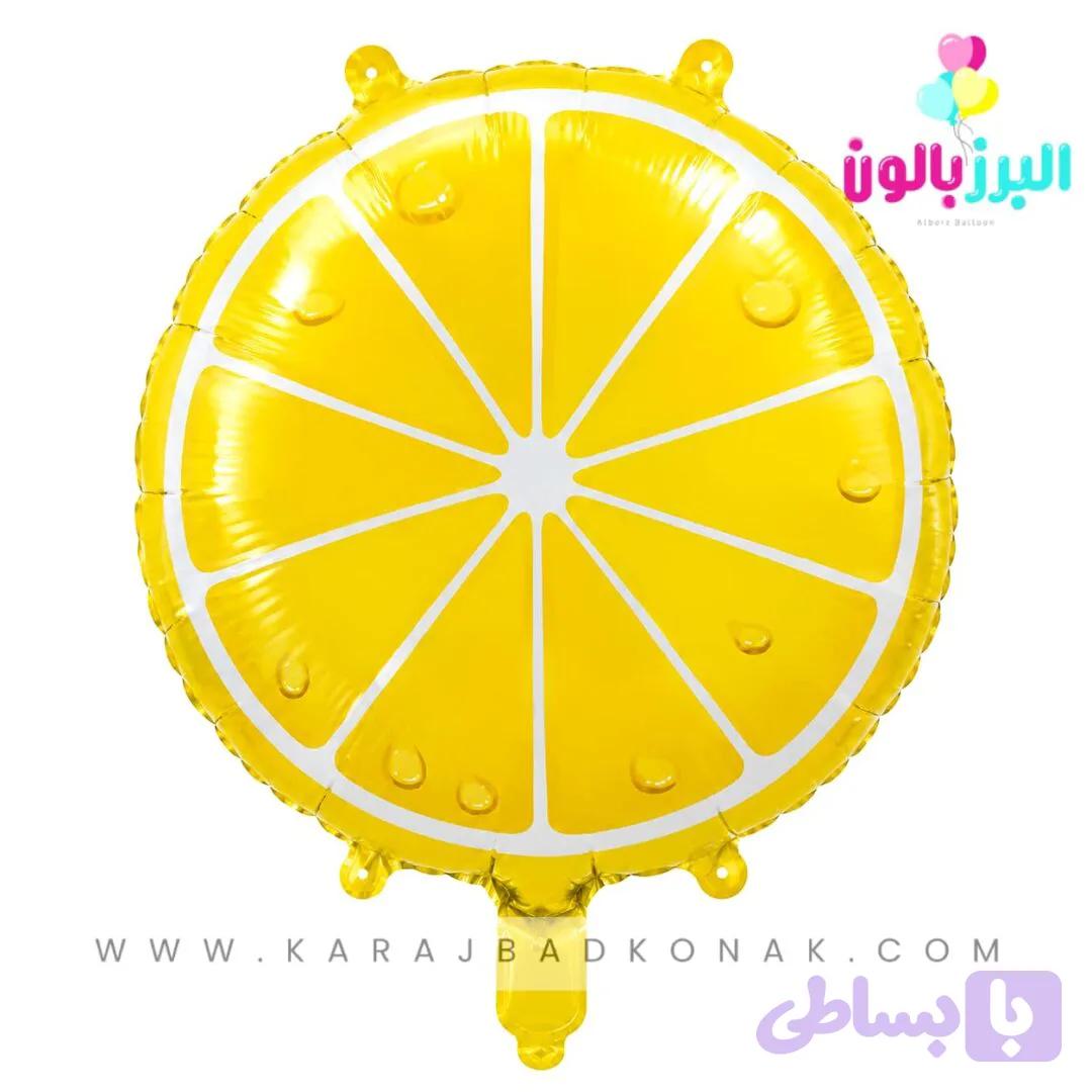 بادکنک فویلی گرد لیمو — تصویر 1
