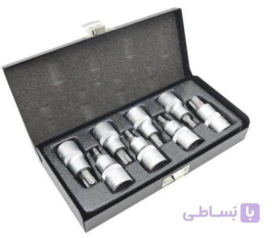 مجموعه آلن بکس ستاره‌ای ۸ پارچه اپکس درایو ۱/۲ اینچ مدل APX6028 — تصویر 1