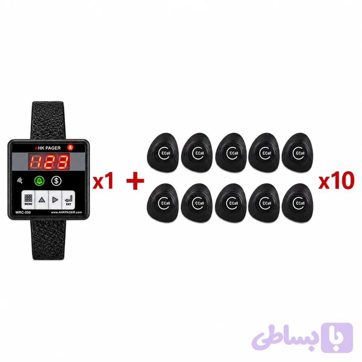 پکیج پیجر رومیزی Tss+ مچ بند گارسون Wrc-200 — تصویر 1