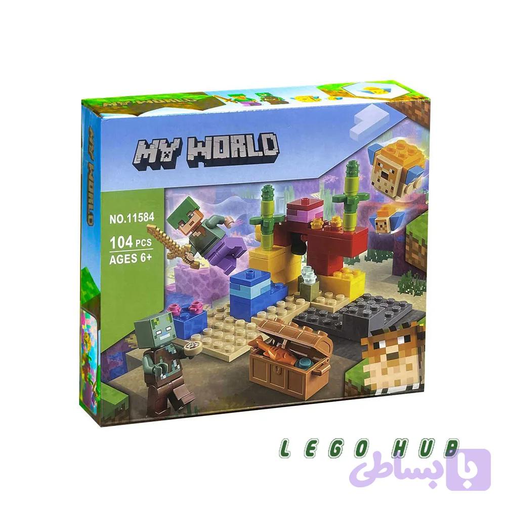 لگو 104 تکه ماینکرافت مدل The Coral Reef کد 11584 — تصویر 1
