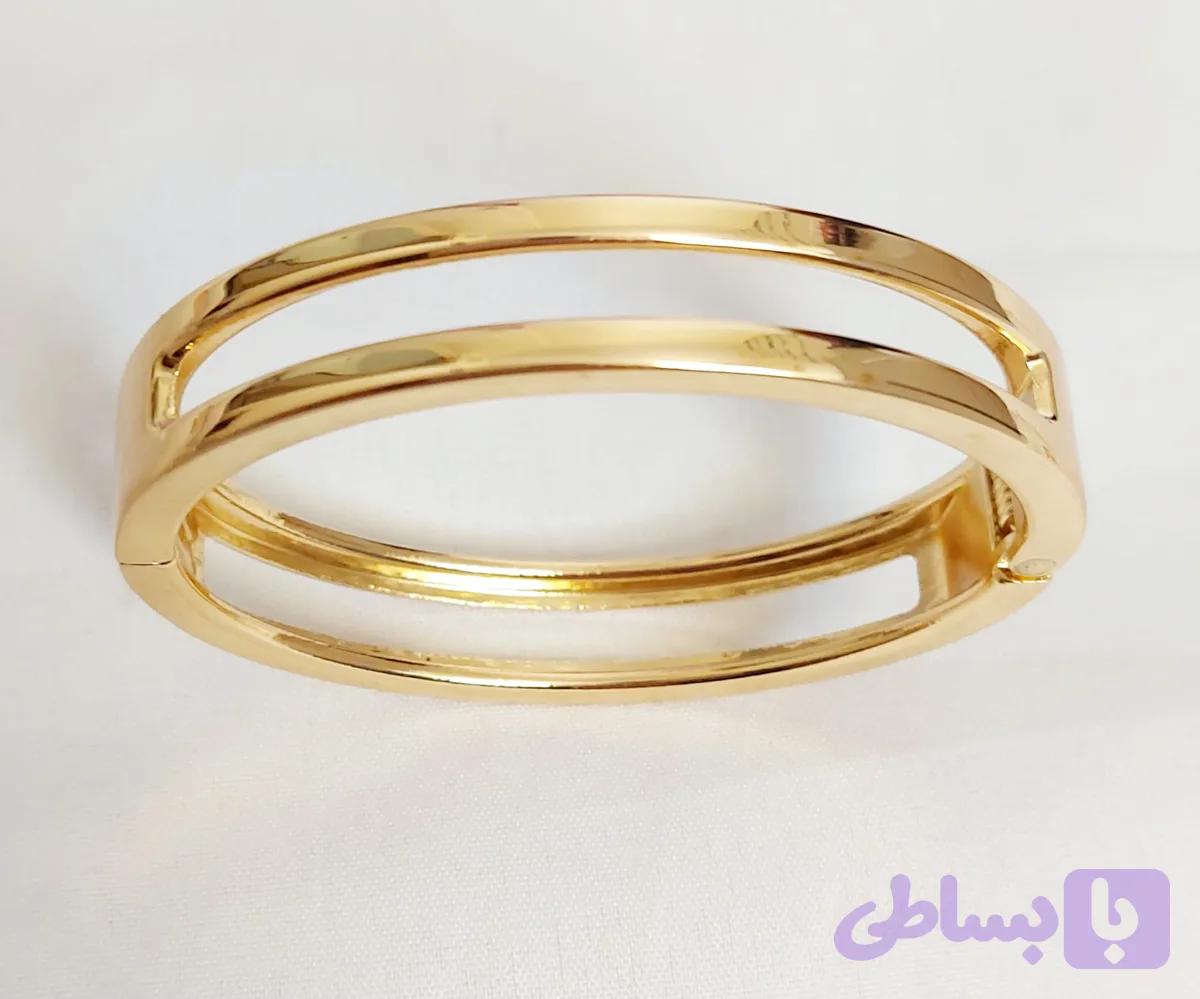 بنگل دستبند زنانه طلایی