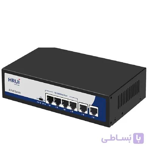 سوییچ 4پورت POE برندHRUI مدلHR900-AF-42N