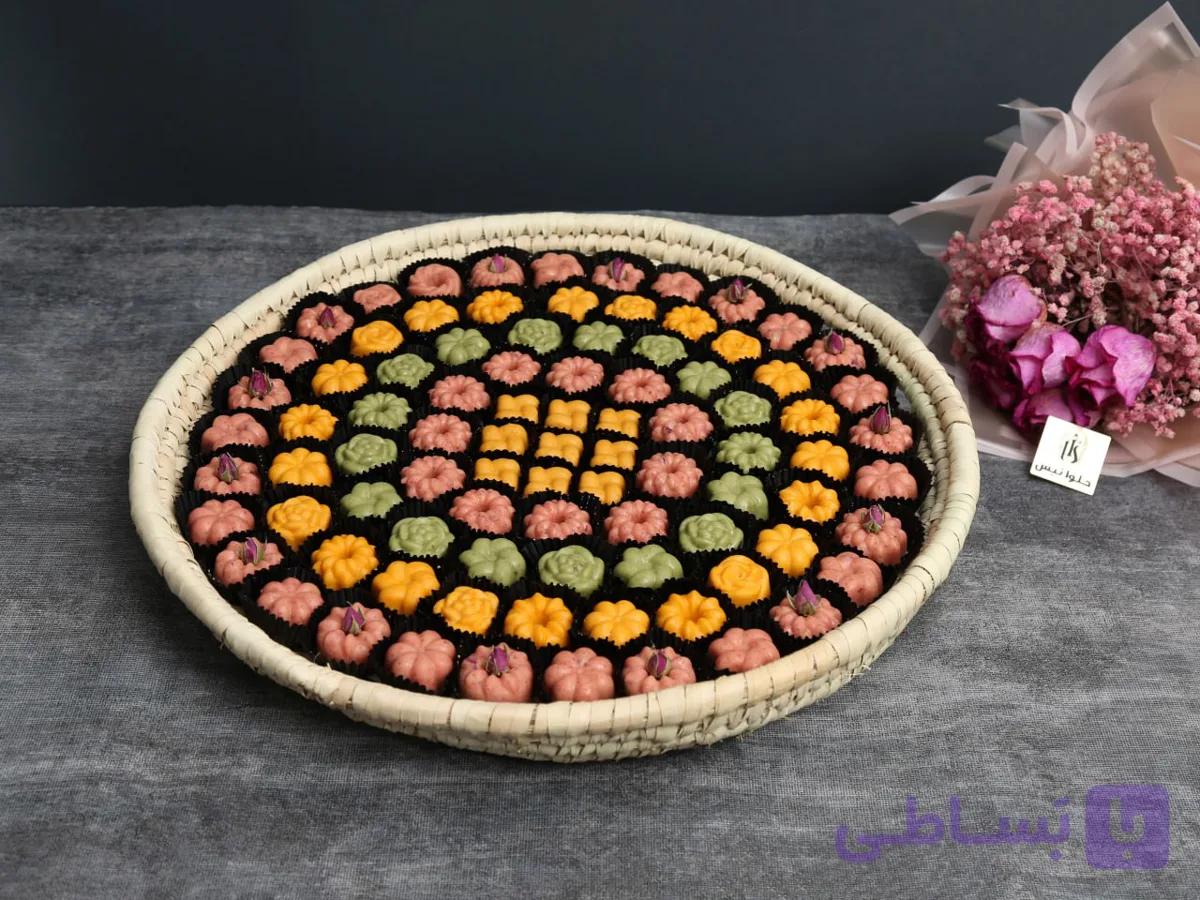 سبد حصیری حلوا بوتیکی — تصویر 1