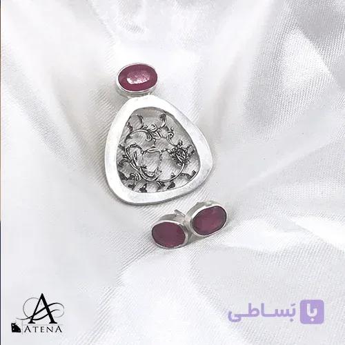 گوشواره نقره زنانه مروا — تصویر 1