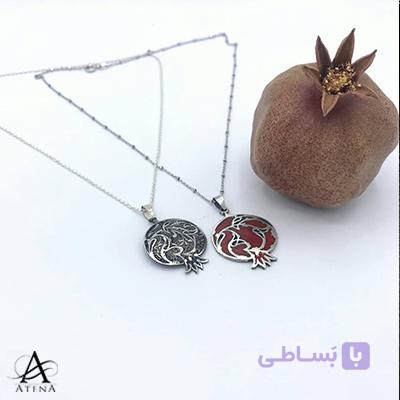 گردنبند نقره طرح دردانه — تصویر 1