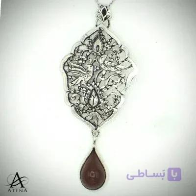 گردنبند نقره طرح دلگشا — تصویر 1