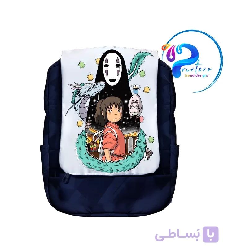کوله پشتی ضد آب طرح انیمه شهر اشباح (Spirited Away) – چاپ باکیفیت و ماندگار — تصویر 1