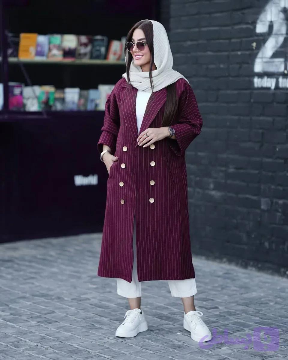 مانتو دیپلمات بلند شیک — تصویر 1