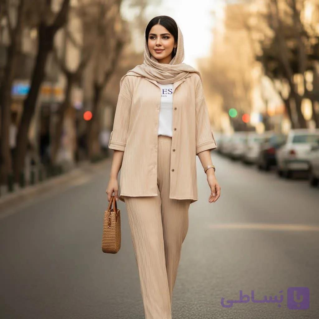 شومیز شلوار خنک سلین — تصویر 1