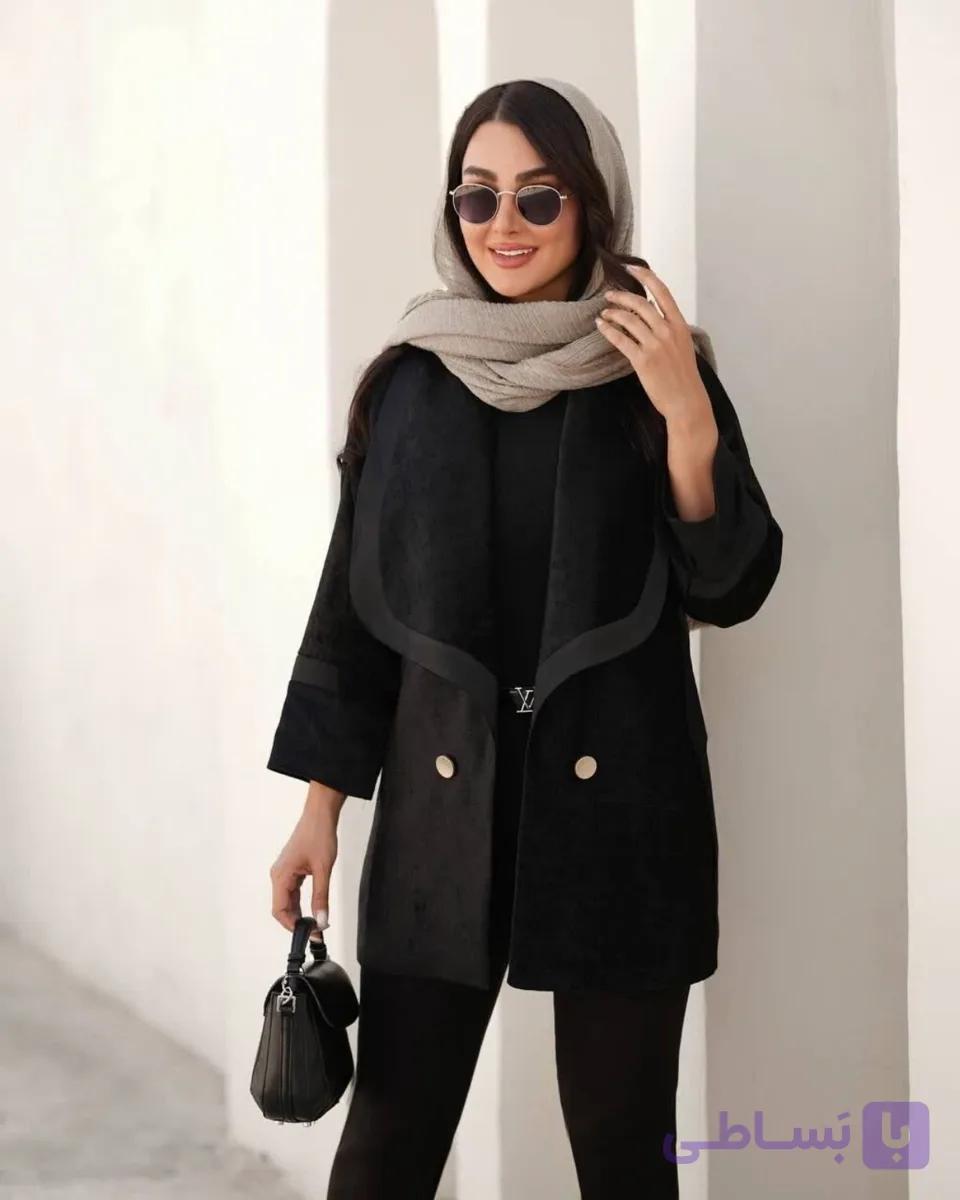کت یقه آرشال مخمل — تصویر 1