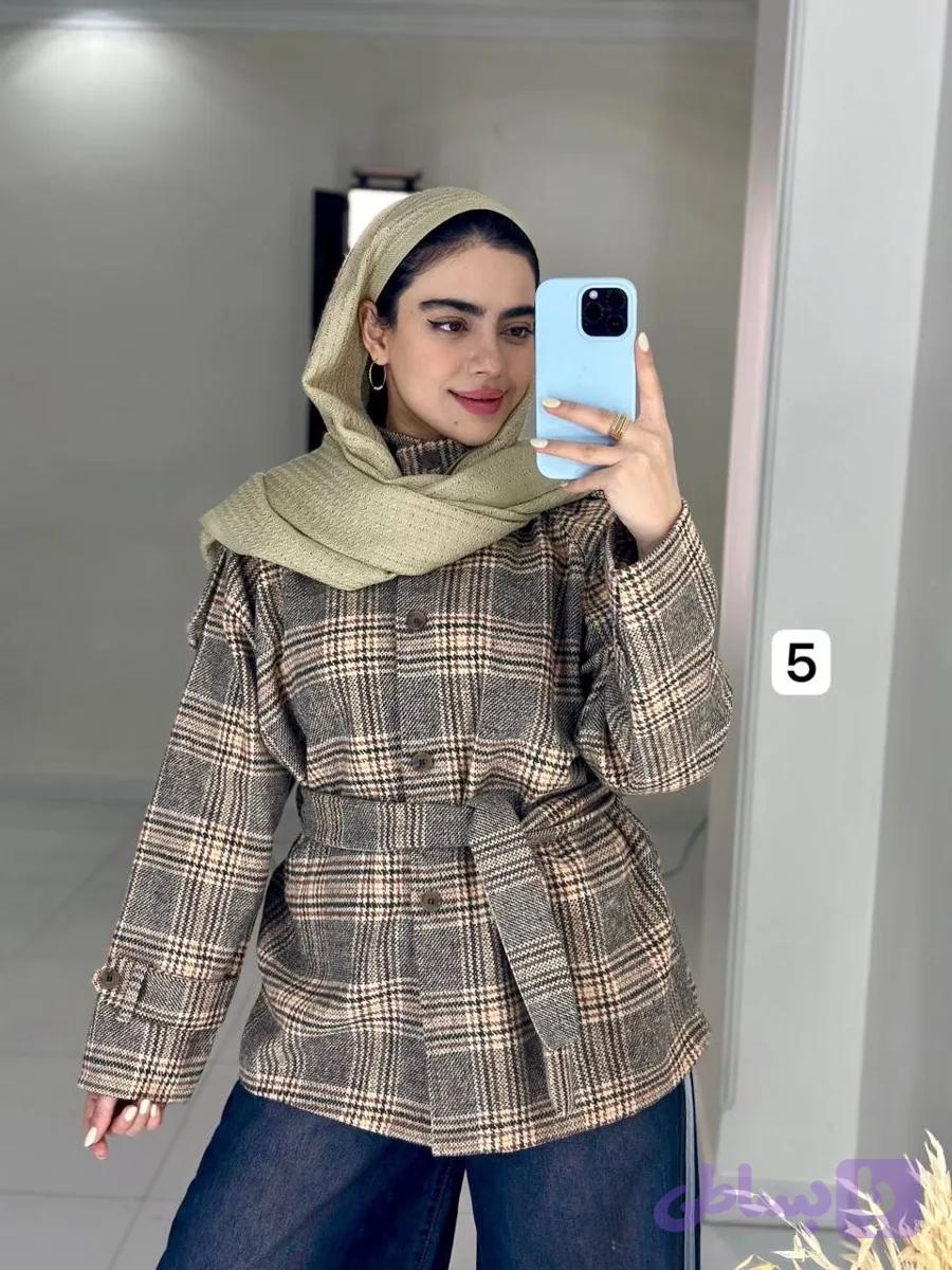 کت پشمی شیک زنانه — تصویر 1