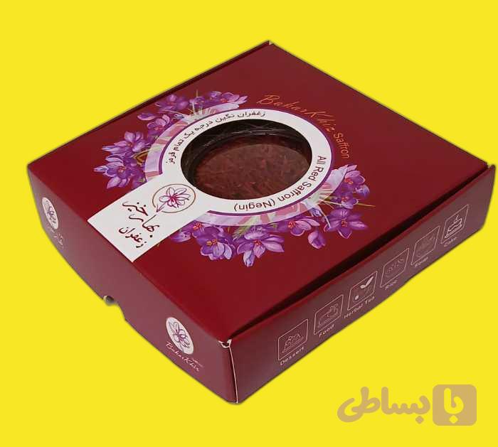 زعفران بهارخیز نگین تمام قرمز بهارخیز قوطی نیم مثقالی ( 2.3 گرم ) — تصویر 1