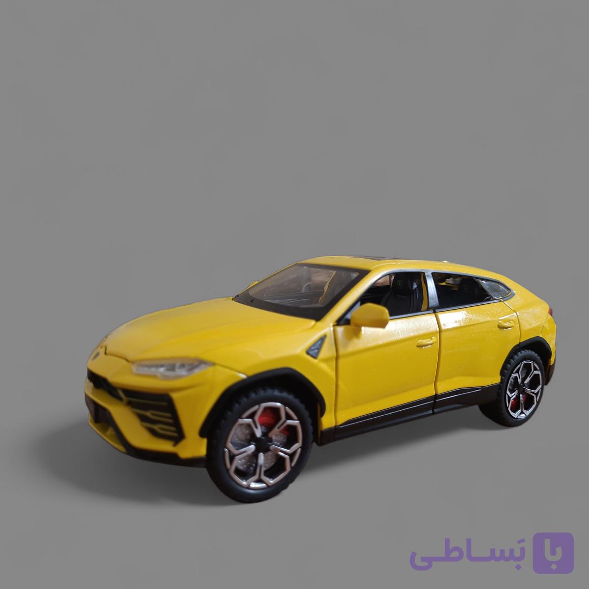 ماکت فلزی ماشین لامبورگینی اوروس دود زا رنگ زرد Lamborghini Urus مقیاس 1:24(cz141AD)