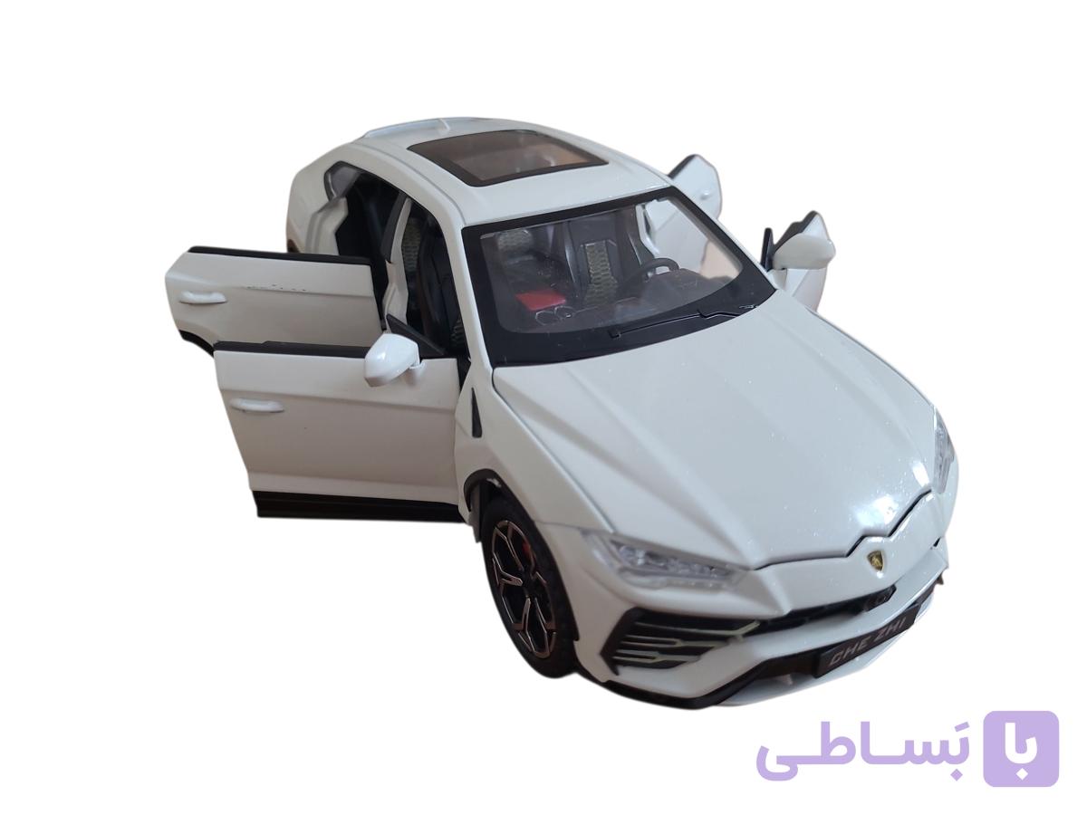 ماکت فلزی ماشین لامبورگینی اوروس دود زا رنگ سفید Lamborghini Urus مقیاس 1:24(cz141AD)