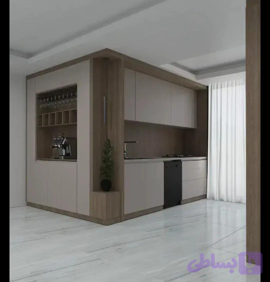 کابینت باکافی بار سوپرمات پاک چوب کدd ۳۷۰