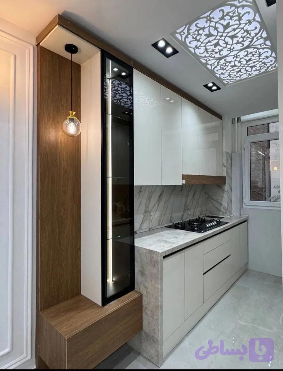 کابینت هایگلاس پاک چوب و دکوفیکس جدید کدM۳۱۹