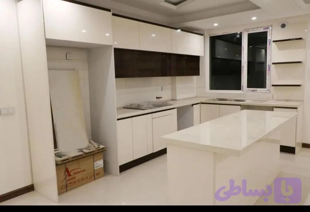 کابینت آشپزخانه ام دی اف هایگلس دوپله پاک چوب کدG۲۰۴