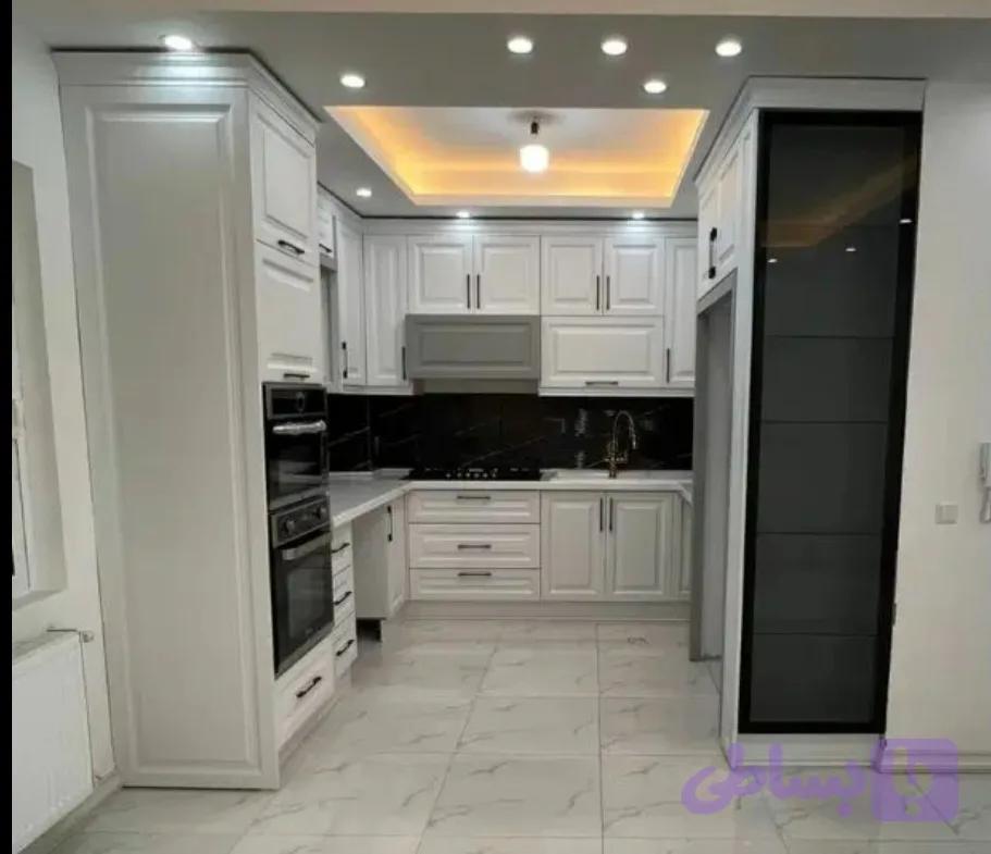کابینت نیوکلاسیک قابدار پاک چوب روکش خارجی نقدواقساط کدG ۴۴۸