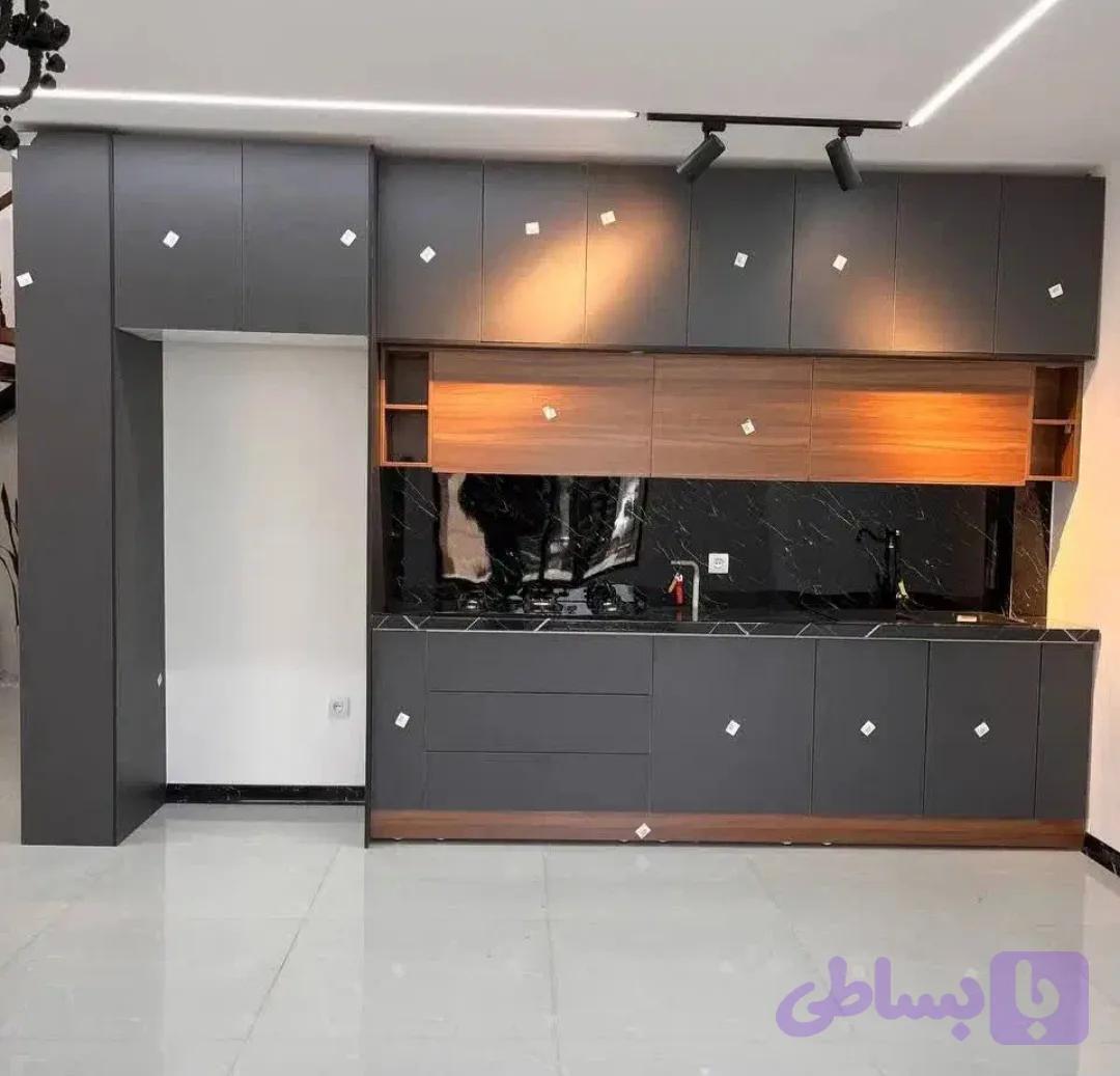 کابینت هایگلاس سوپرمات پاک چوب در۴قسط کد ۴۸۱