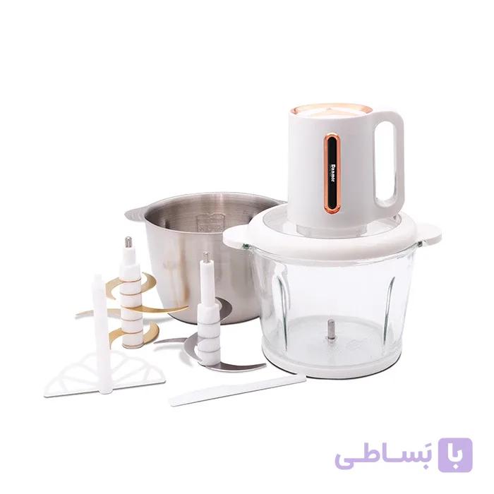 خردکن و غذاساز دانمور مدل DR-1010 ظرفیت ۳.۳ لیتر دو کاسه