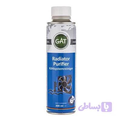 محلول تمیز کننده رادیاتور خودرو گات GAT حجم 300 میلی لیتر مدل Radiator Purifier