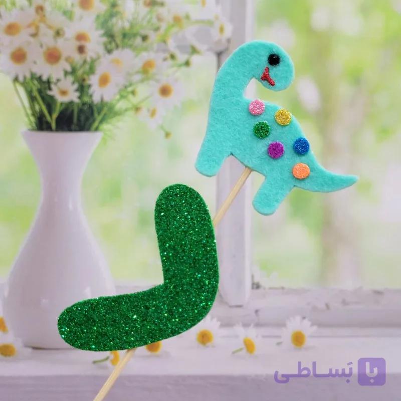 تاپر الفبا طرح دایناسور