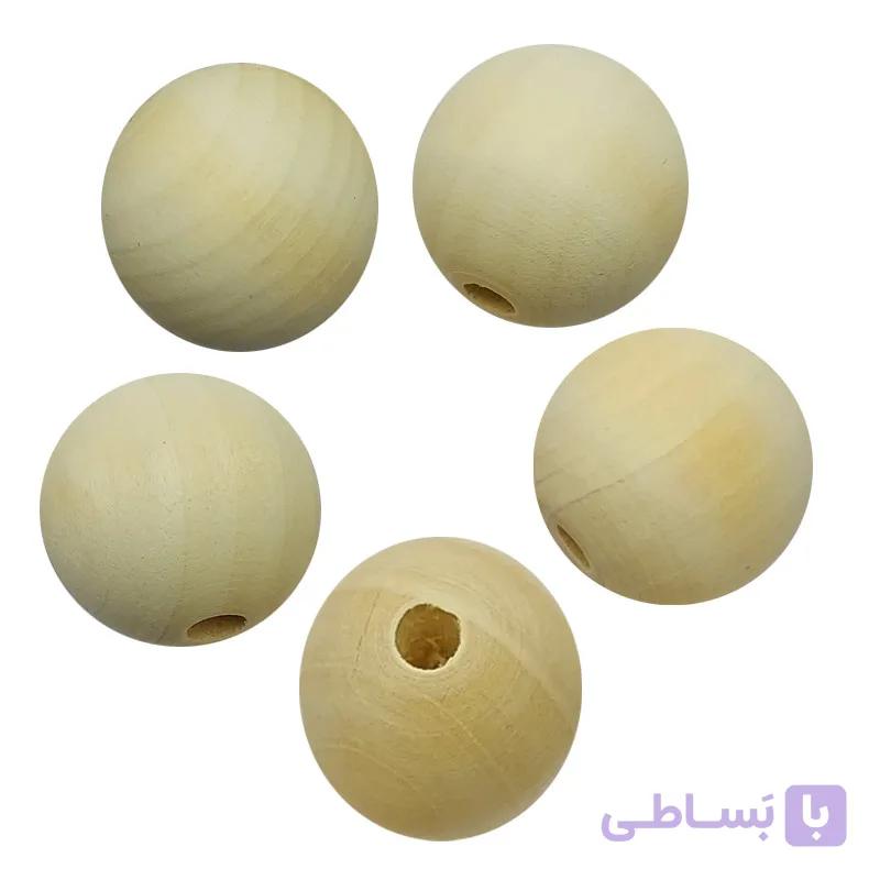 مهره چوبی بسته 5 عددی