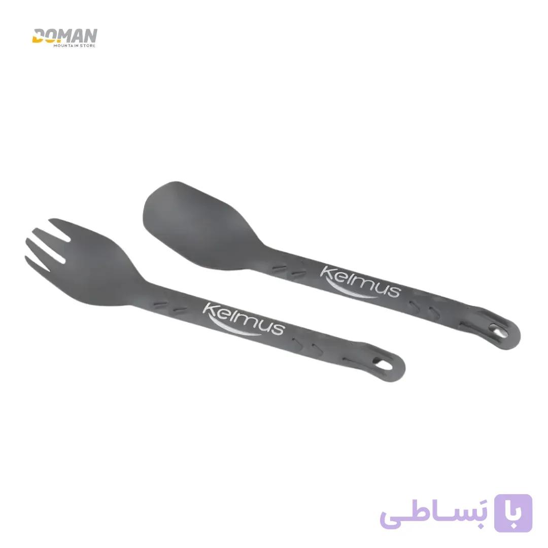 قاشق چنگال کوهنوردی کلموس مدل آلومینیوم آنادایز — تصویر 1