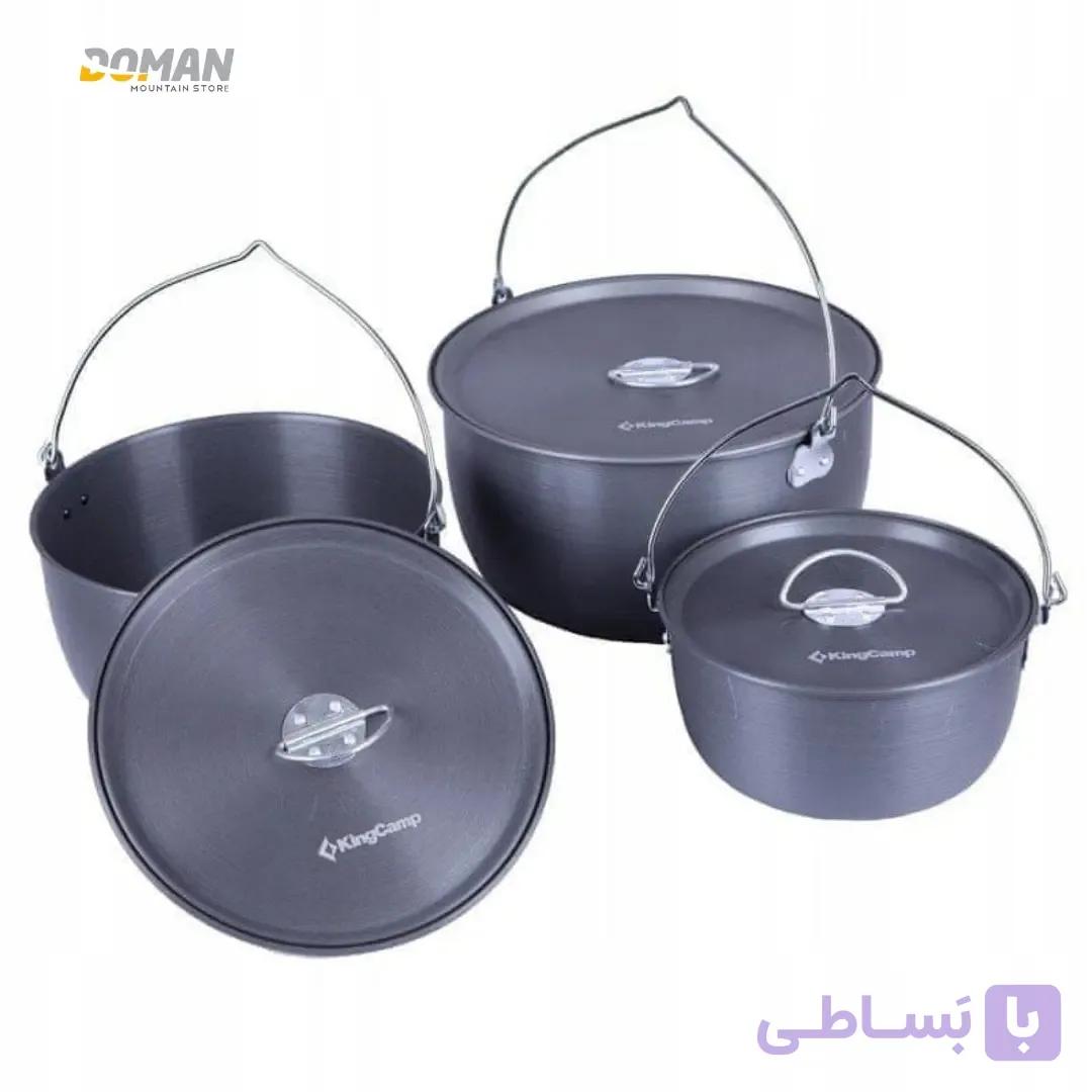 ظروف پخت و پز کمپینگ و طبیعت گردی کینگ کمپ مدل هفت تکه کد KP3913 — تصویر 1