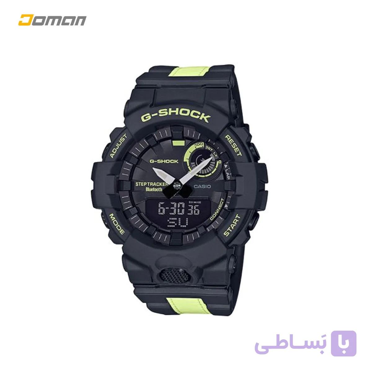 ساعت ورزشی کوهنوردی کاسیو جی شاک CASIO G-SHOCK ژاپن مدل: جی شاک اِس کوآد؛ دارای بلوتوث G-SHOCK GBA-800LU-1ADR G-SQUAD — تصویر 1