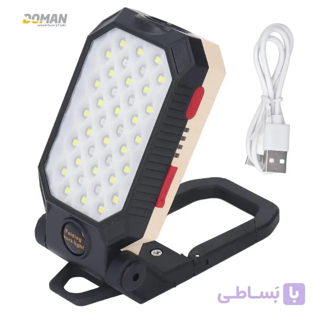 چراغ روشنایی کمپینگ مدل فولدینگ وورک لایت شارژی W599B — تصویر 1