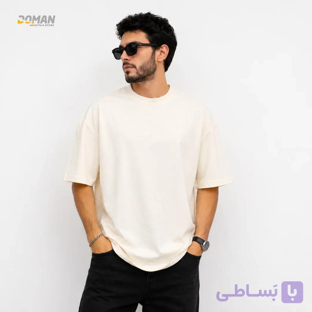 تی شرت سیمپل یقه گرد ساده یونیسکس — تصویر 1
