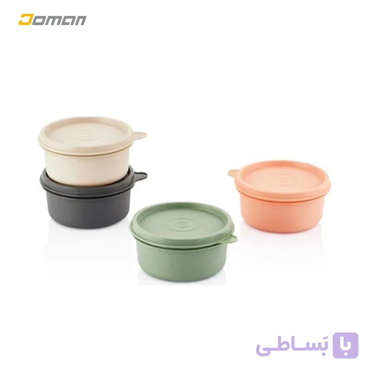 ظرف غذا؛ کوه و کمپ؛ سان کوک SUN COOK ترکیه مدل: ست چهار عددی ظرف مواد غذایی مینی فود ساور سان کوک Sun Cook Mini Food Saver 4 set / Mini Saklama Kabi 4 set — تصویر 1