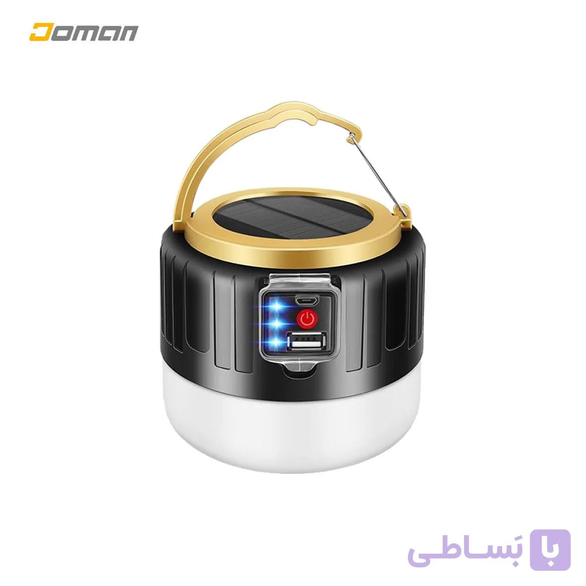 چراغ روشنایی چادر و کمپ شارژی و سولار مدل: سولار لایت SOLAR LIGHT — تصویر 1