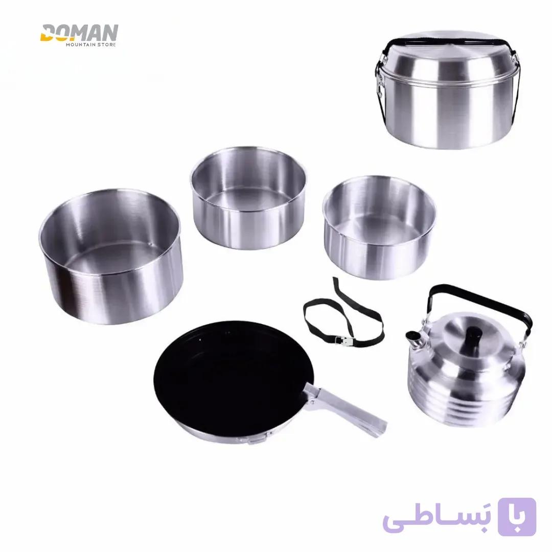 ست ظروف پخت و پز کوهنوردی و کمپینگ مدل کمپر چهار نفره — تصویر 1