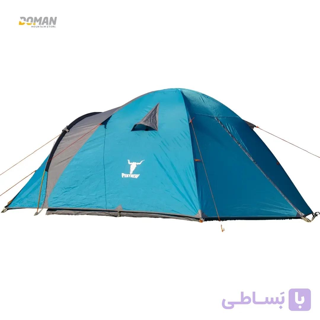 چادر کوهنوردی و طبیعت گردی کله گاوی پیکینیو سری C اکونومی مدل سه نفره پلاس C2004 سه دیرک — تصویر 1